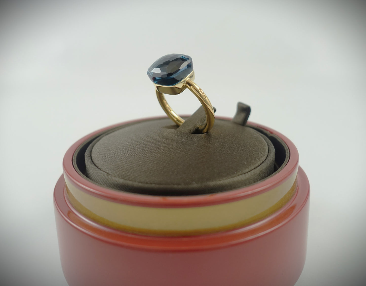 Pomellato Nudo Maxi London Blue Topas 15ct. 750 Roségold Ref. PAB2010O6000000TL