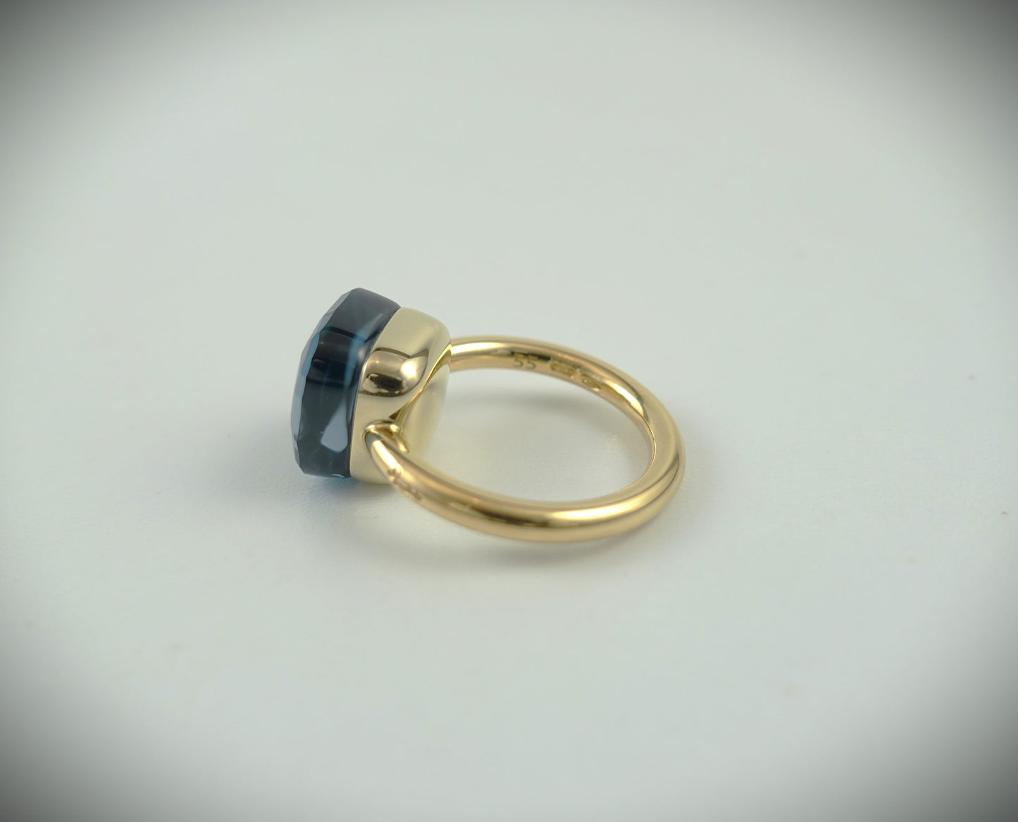 Pomellato Nudo Maxi London Blue Topas 15ct. 750 Roségold Ref. PAB2010O6000000TL