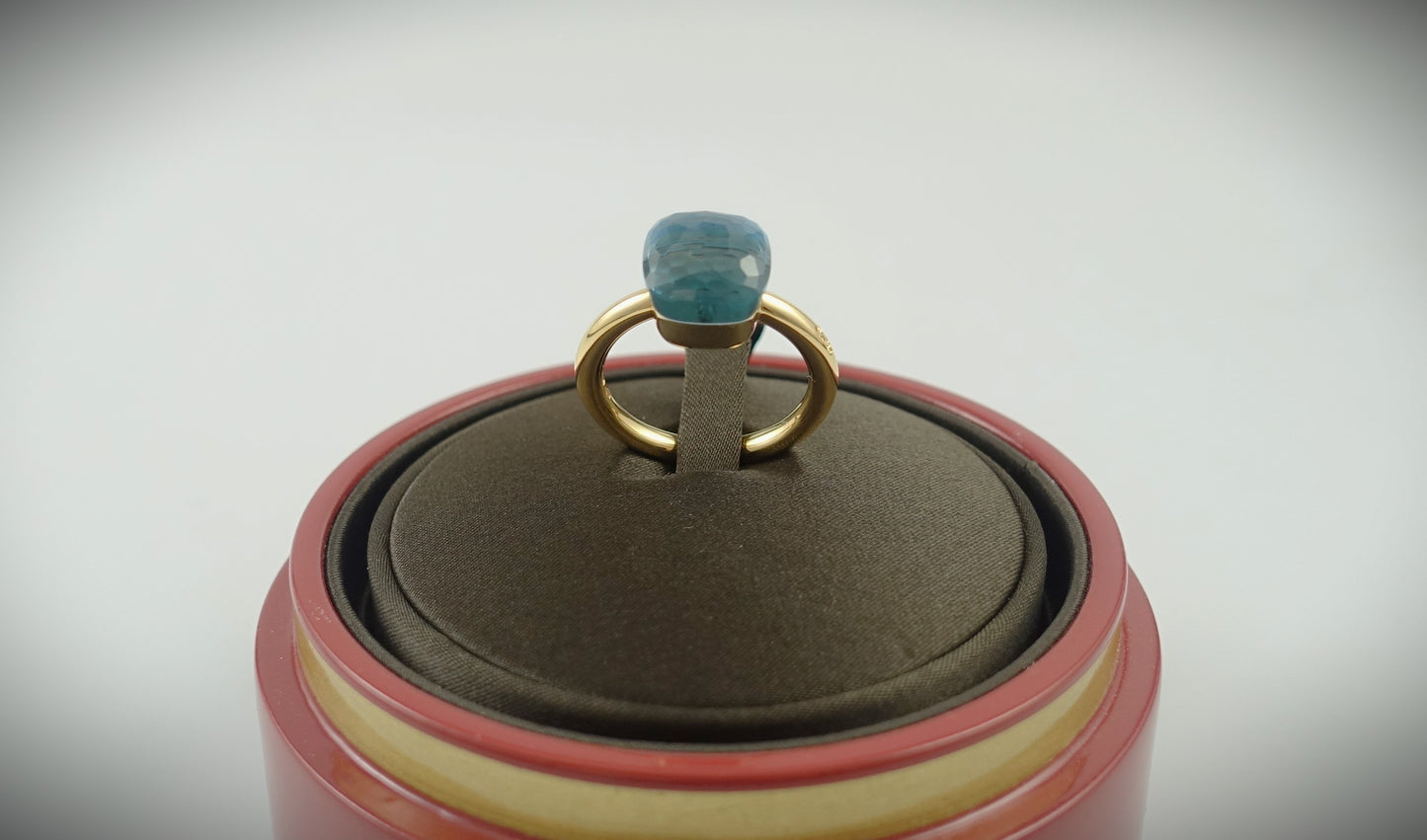 Pomellato Nudo Classic Blautopas 9,00ct 750 Roségold RG 55 PAA1100O000000OY