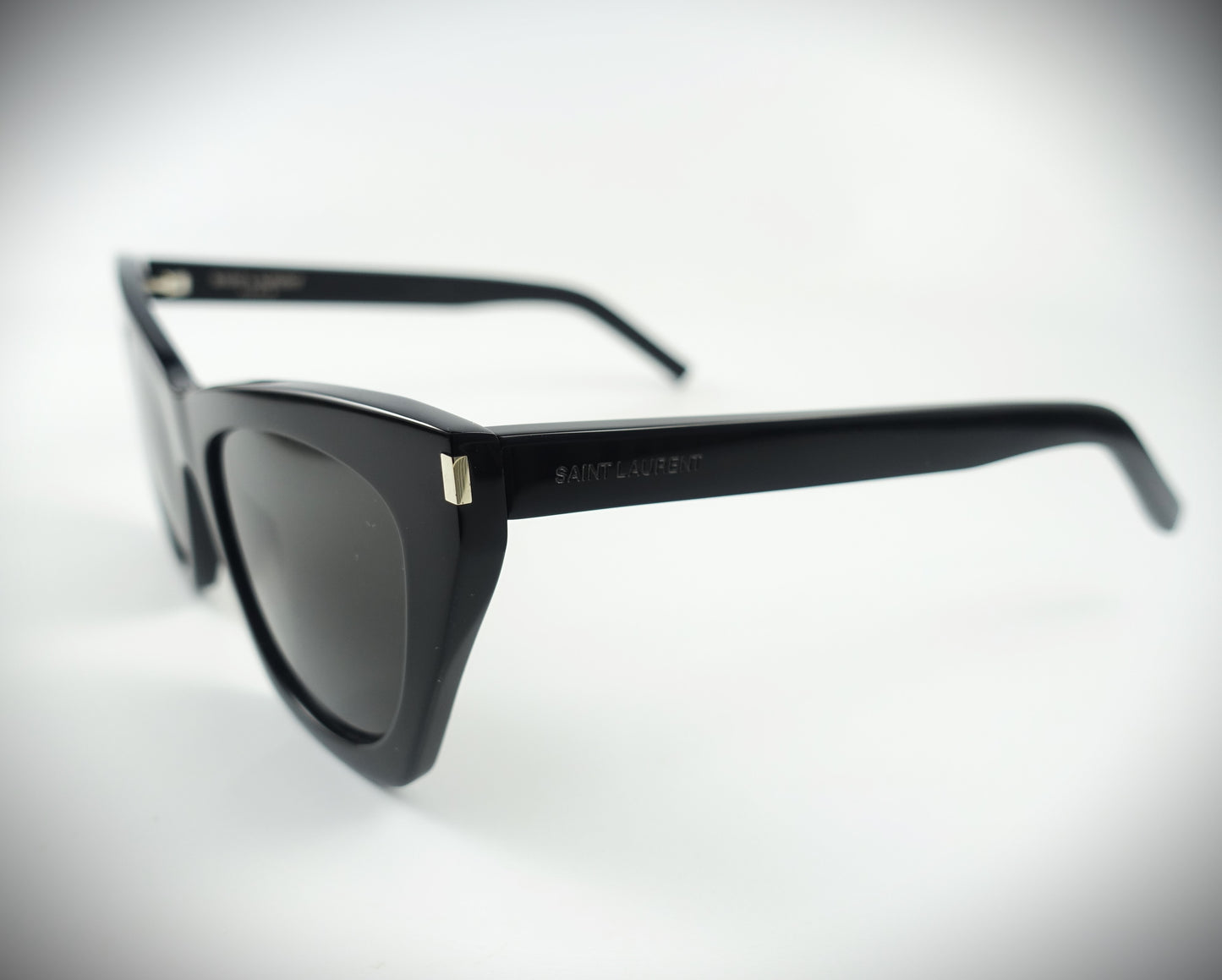 Saint Laurent Sonnenbrille Cat Eye SL 214 KATE00155 schwarz Größe 55/20/145
