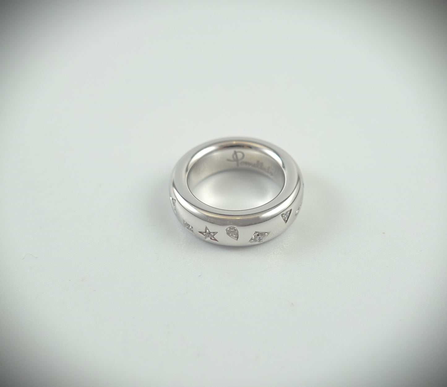 Pomellato Iconica Ring 750 Weißgold 17 Diamanten 0,5ct RG 55 PA9106EO2WHRDB000