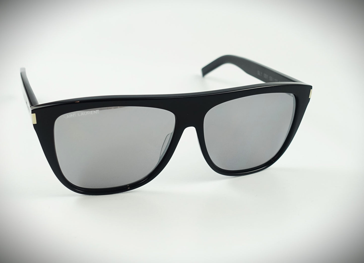 Saint Laurent Sonnenbrille SL 100159 schwarz verspiegelt Größe 59/13/140