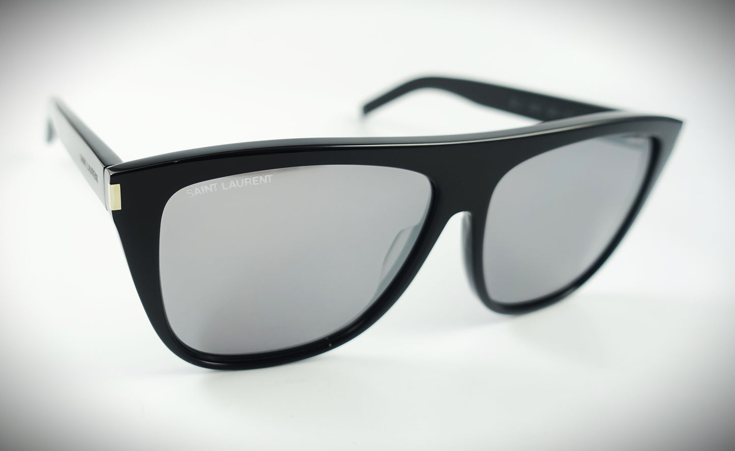 Saint Laurent Sonnenbrille SL 100159 schwarz verspiegelt Größe 59/13/140