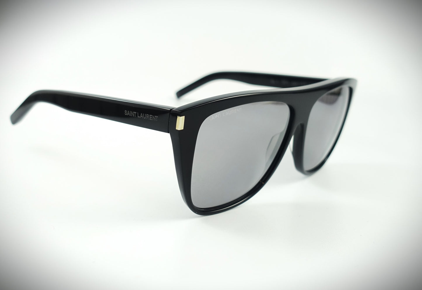 Saint Laurent Sonnenbrille SL 100159 schwarz verspiegelt Größe 59/13/140