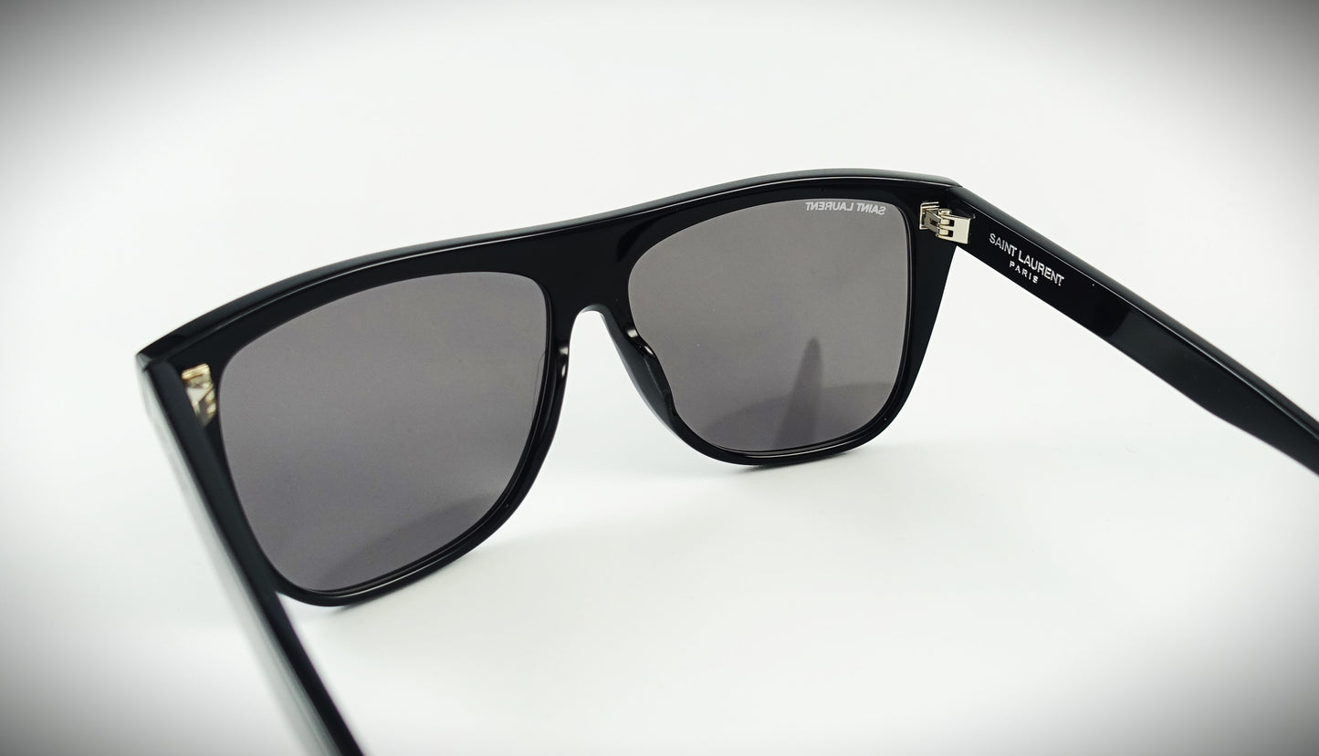 Saint Laurent Sonnenbrille SL 100159 schwarz verspiegelt Größe 59/13/140