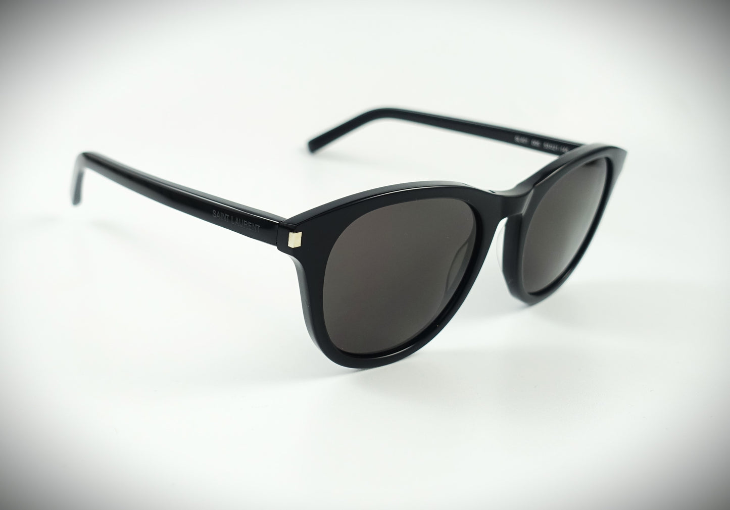 Saint Laurent Sonnenbrille SL 401-005 schwarz rund Größe 53/21/145