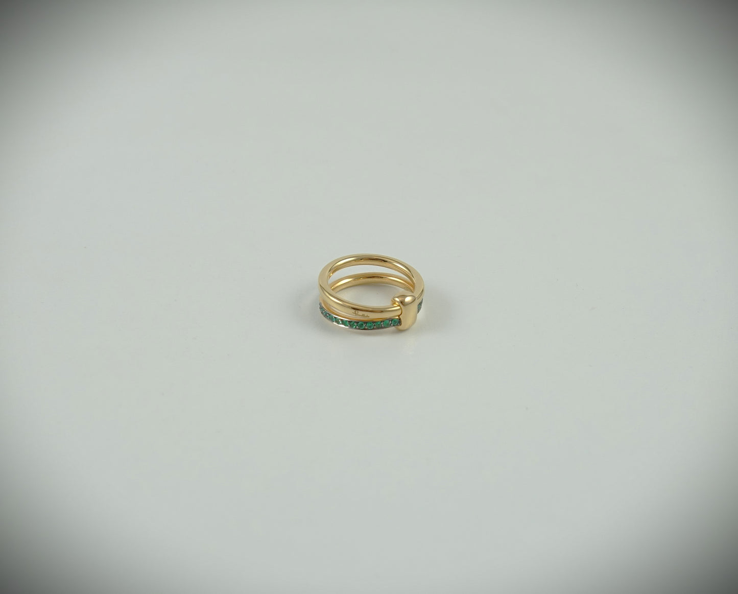 Pomellato Together Ring 750 Roségold Smaragde 0,4ct RG 54 Ref.PAC0100O7BKRSM000