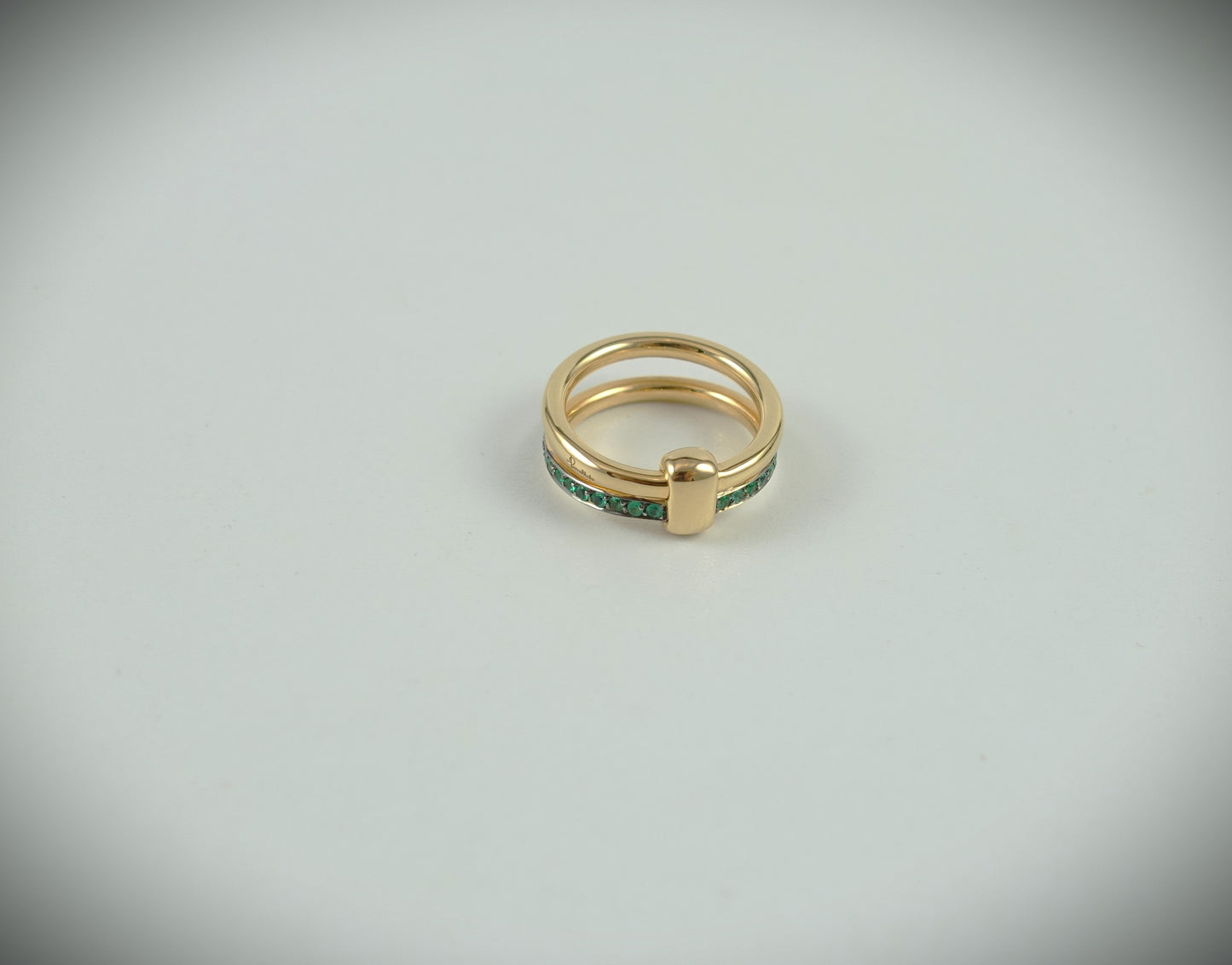 Pomellato Together Ring 750 Roségold Smaragde 0,4ct RG 54 Ref.PAC0100O7BKRSM000