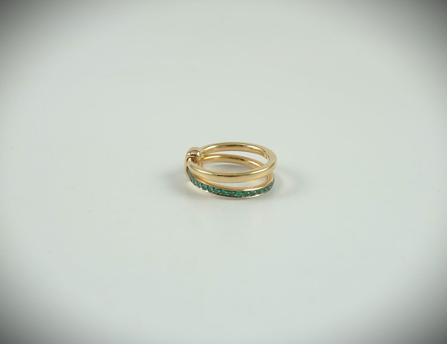 Pomellato Together Ring 750 Roségold Smaragde 0,4ct RG 54 Ref.PAC0100O7BKRSM000