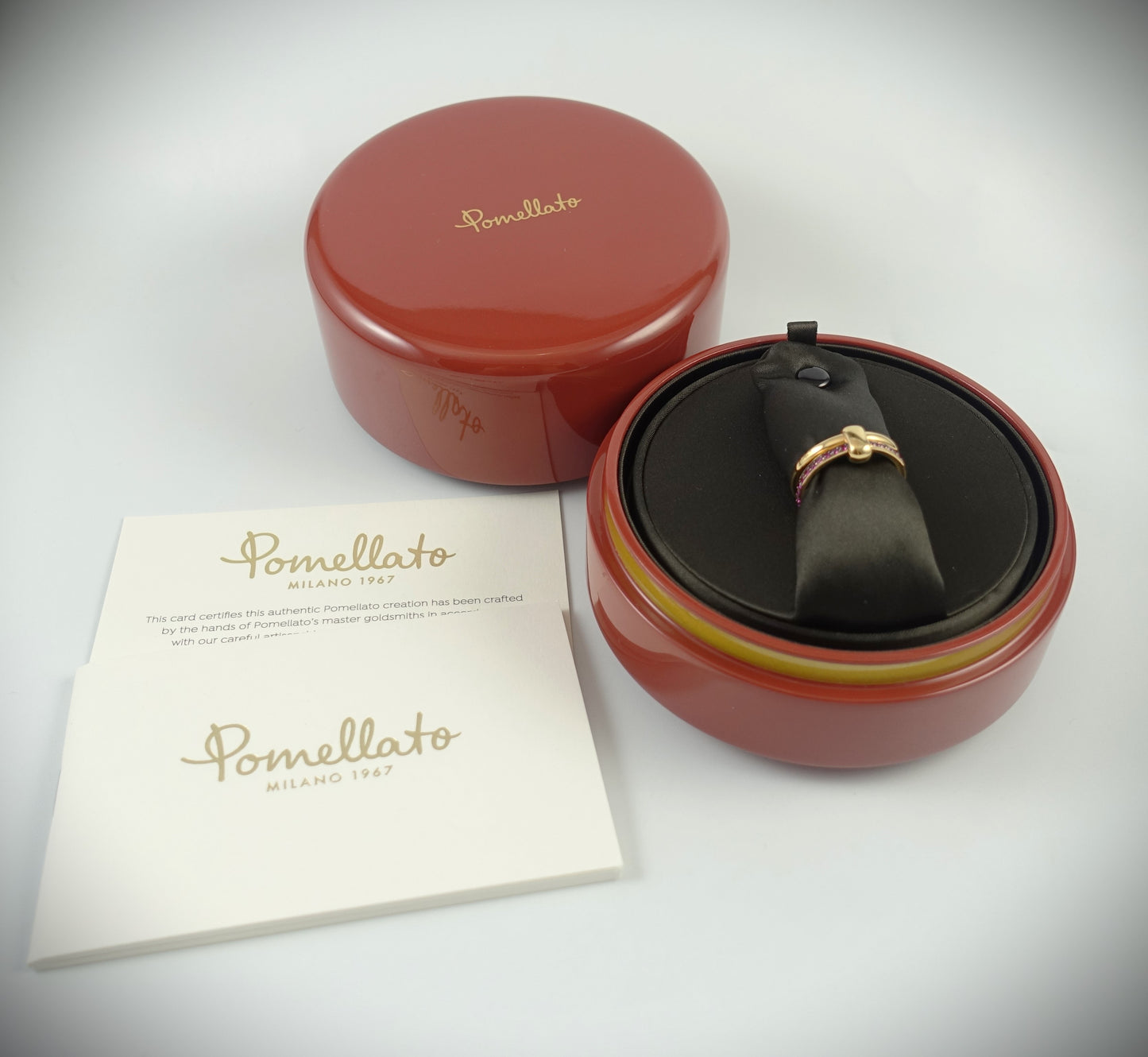 Pomellato Together Ring 750 Roségold Rubine 0,5ct RG 56 Ref. PAC0100O7BRKRU000