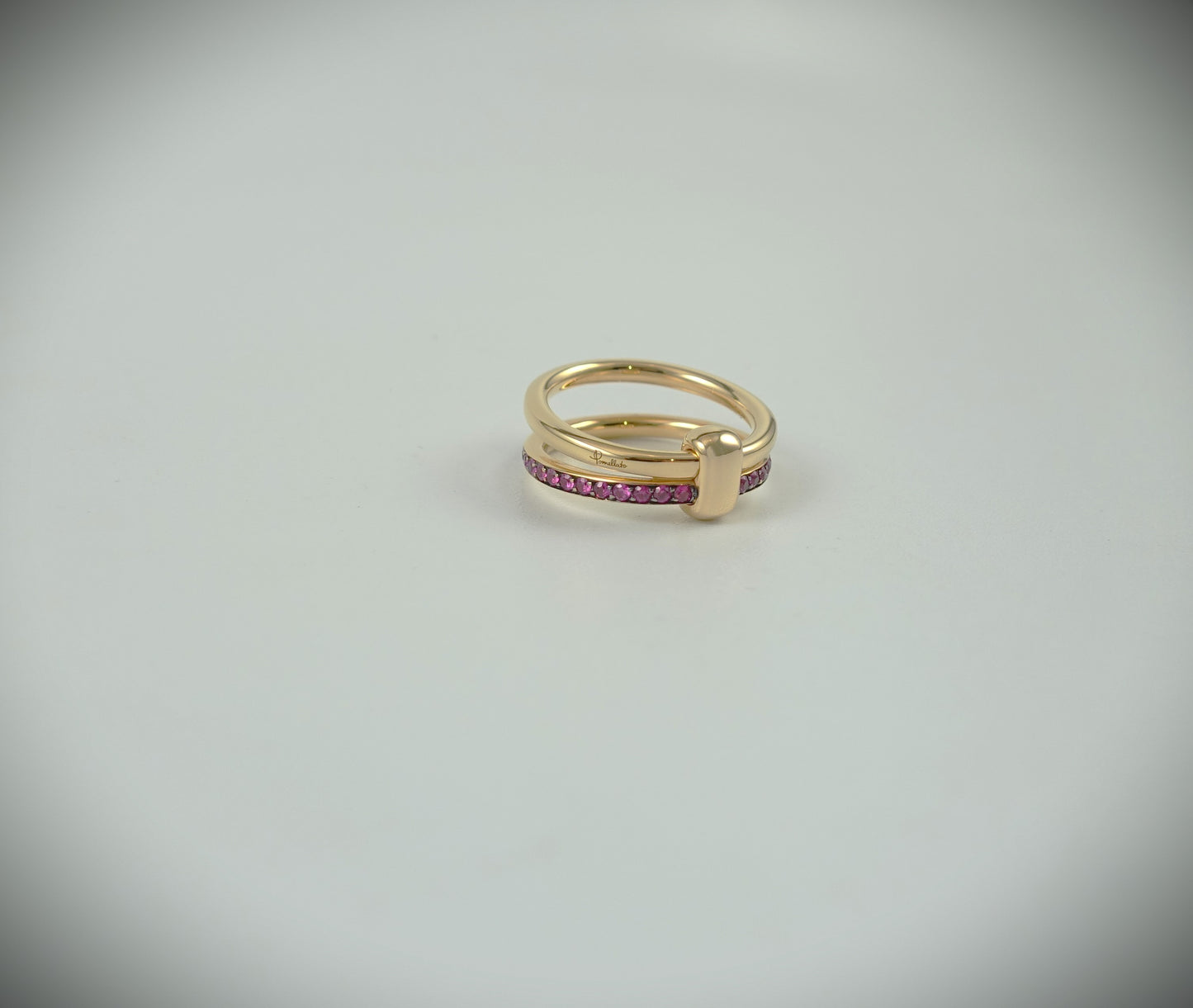 Pomellato Together Ring 750 Roségold Rubine 0,5ct RG 56 Ref. PAC0100O7BRKRU000
