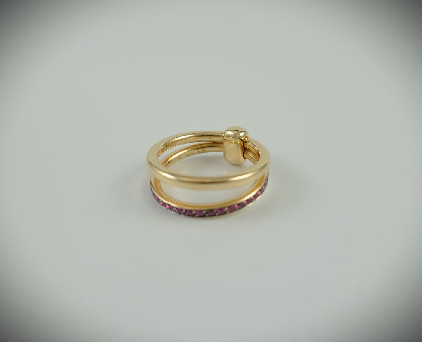 Pomellato Together Ring 750 Roségold Rubine 0,5ct RG 56 Ref. PAC0100O7BRKRU000