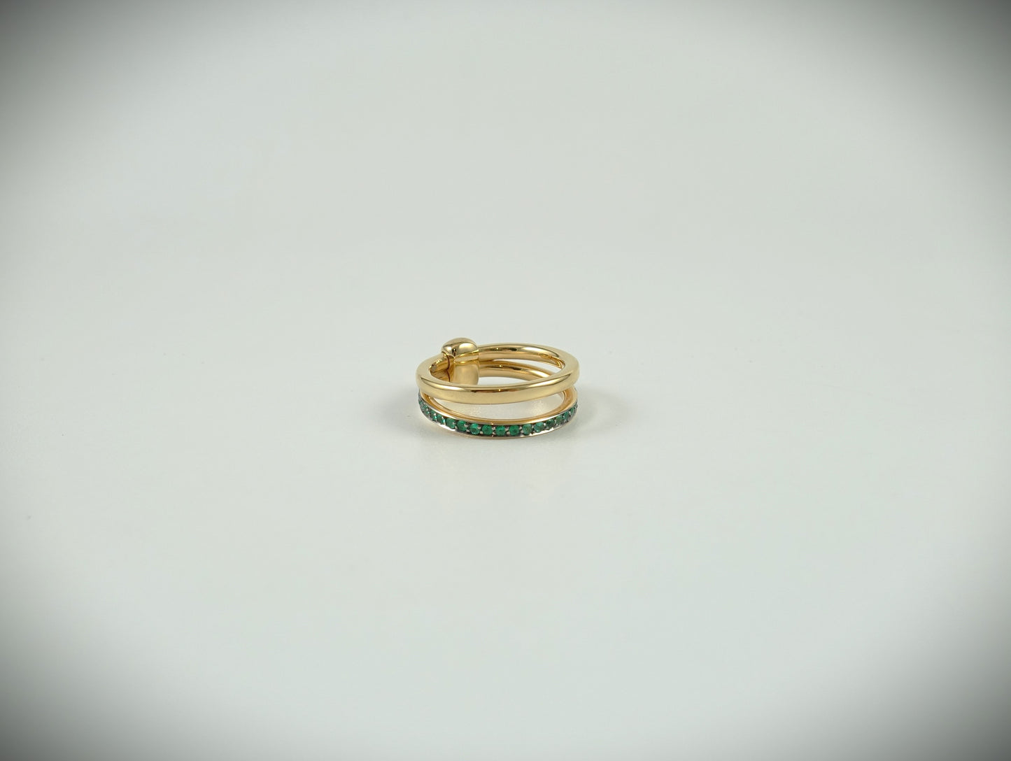 Pomellato Together Ring 750 Roségold Smaragde 0,4ct RG 54 Ref.PAC0100O7BKRSM000