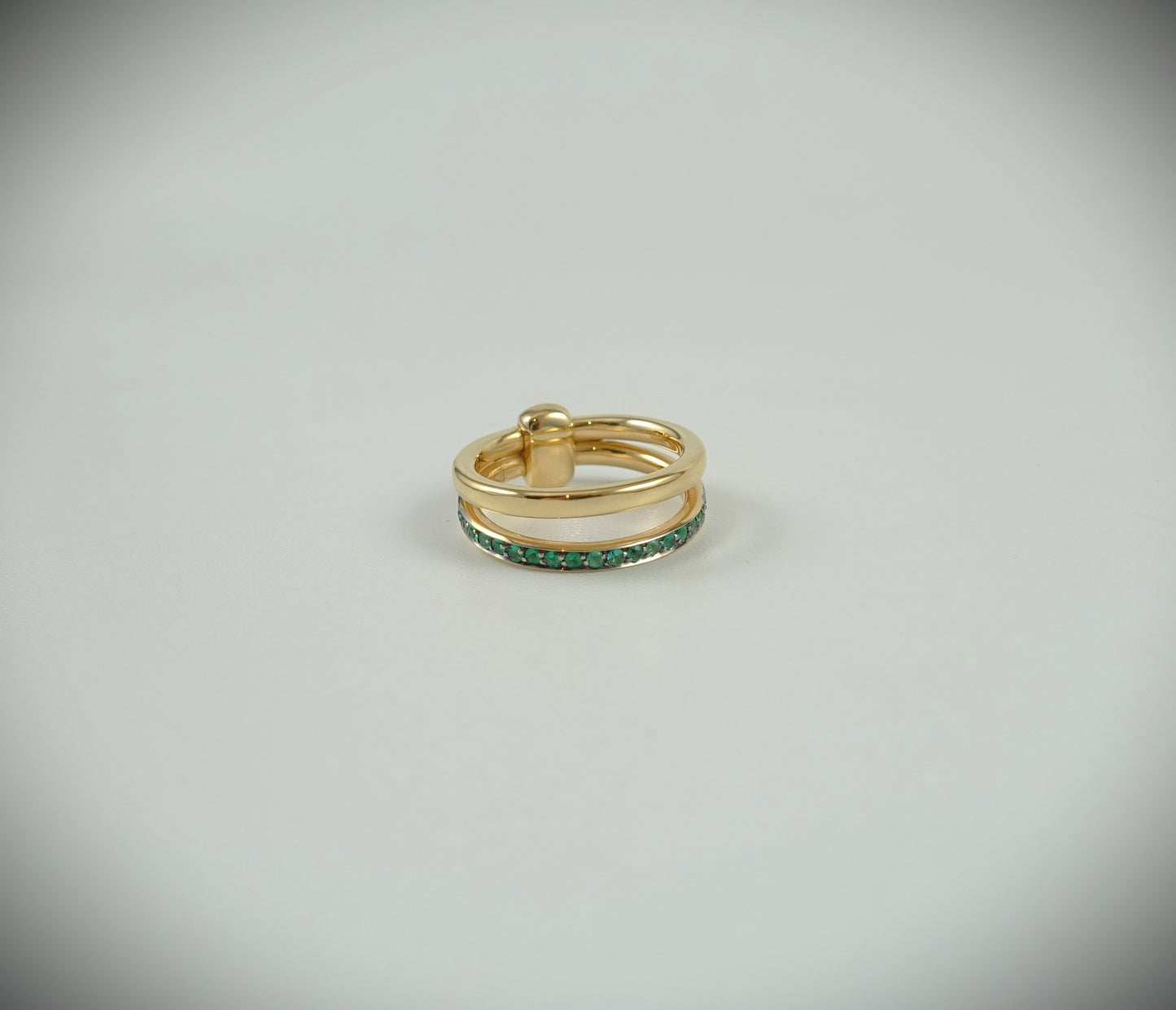 Pomellato Together Ring 750 Roségold Smaragde 0,4ct RG 54 Ref.PAC0100O7BKRSM000