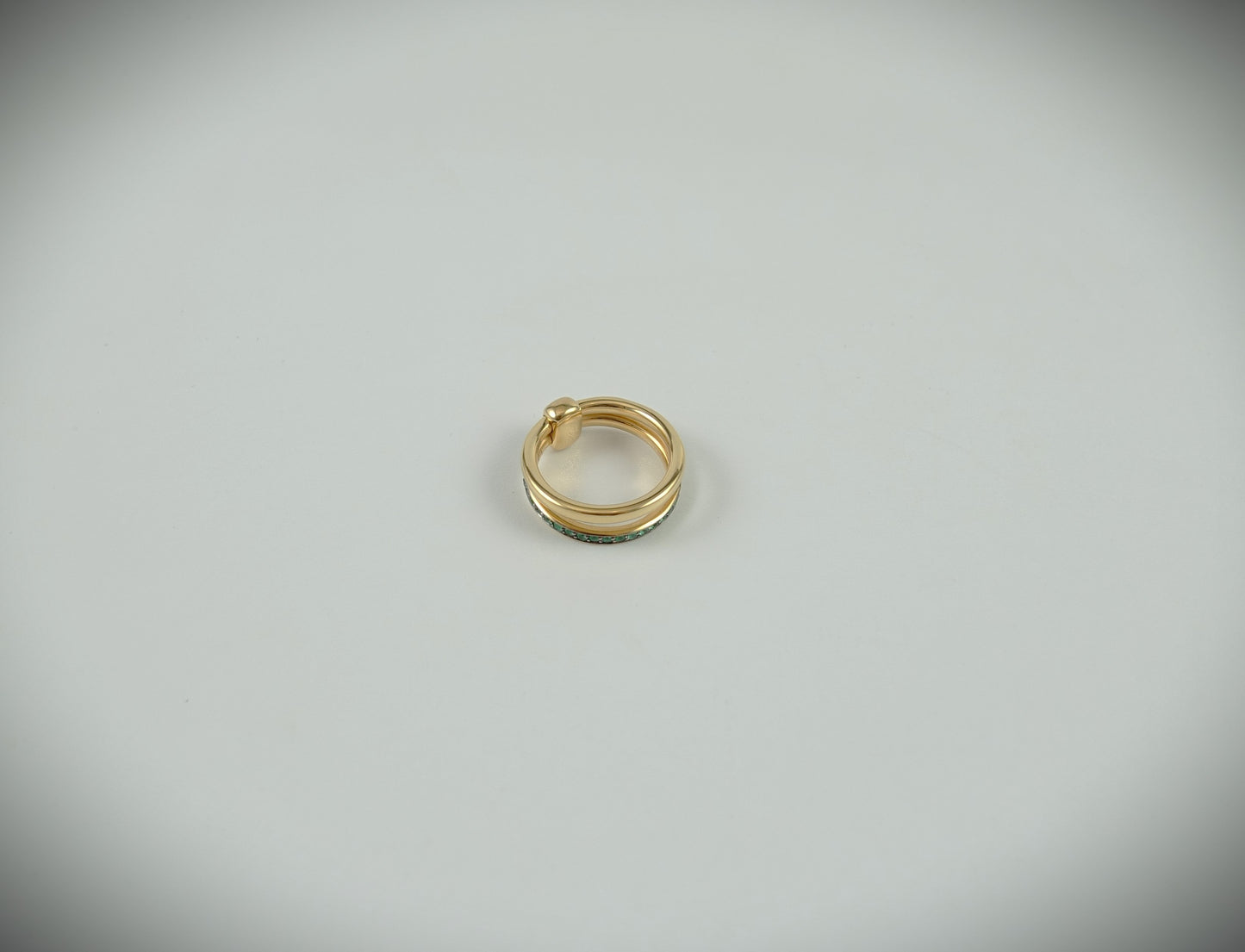 Pomellato Together Ring 750 Roségold Smaragde 0,4ct RG 54 Ref.PAC0100O7BKRSM000