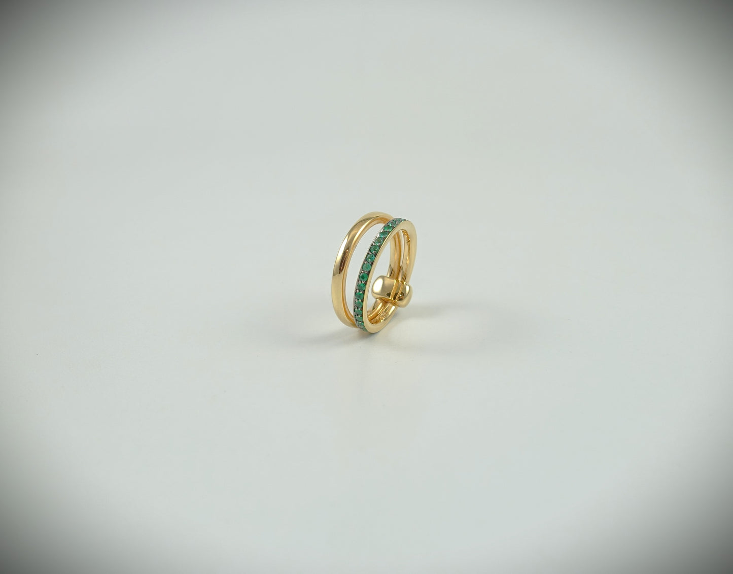 Pomellato Together Ring 750 Roségold Smaragde 0,4ct RG 54 Ref.PAC0100O7BKRSM000