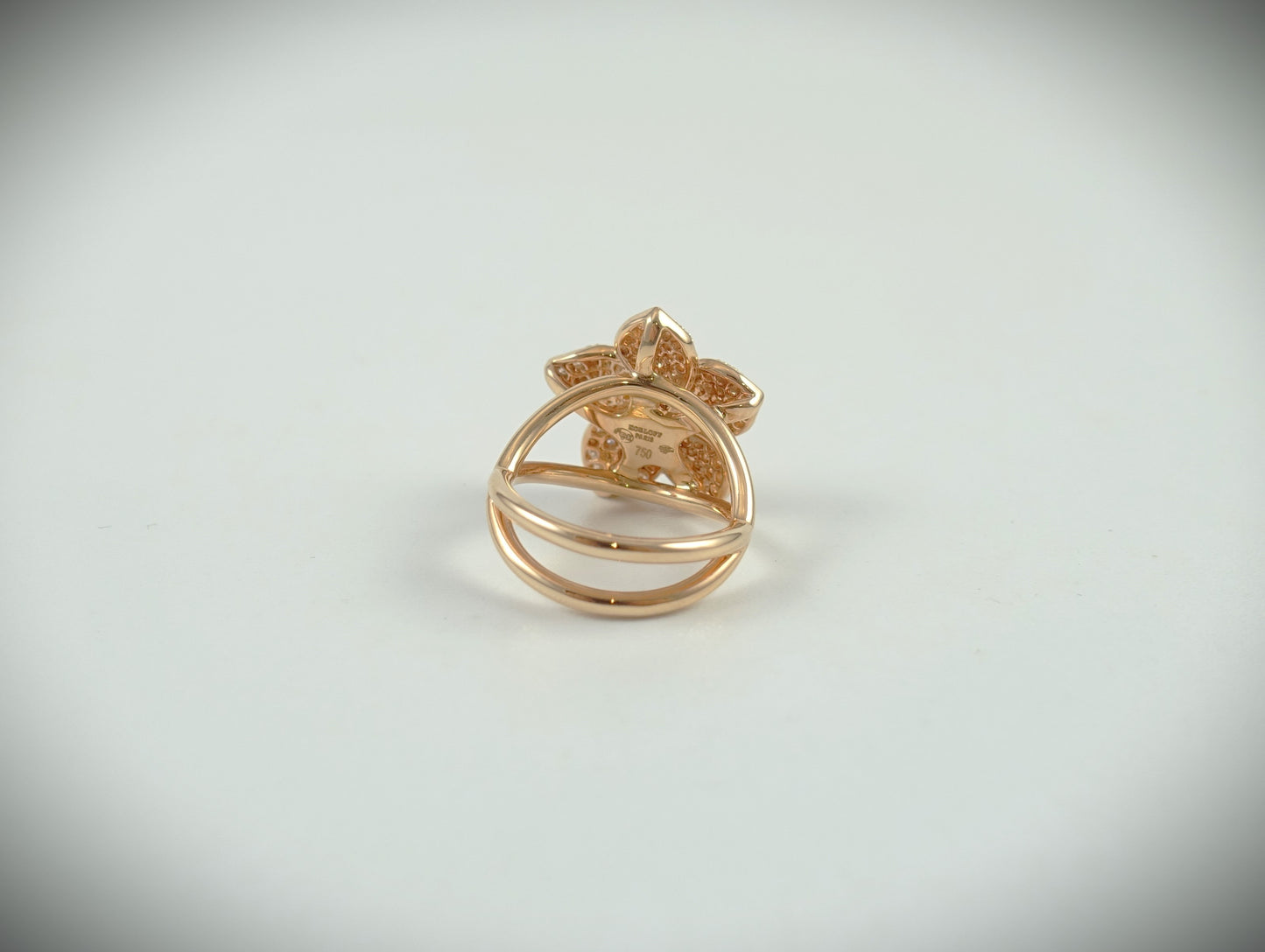 Korloff Ring Blüte 750 Roségold Brillanten 0,829 ct RG 52,5/53 Ref. JASBGKO16PG