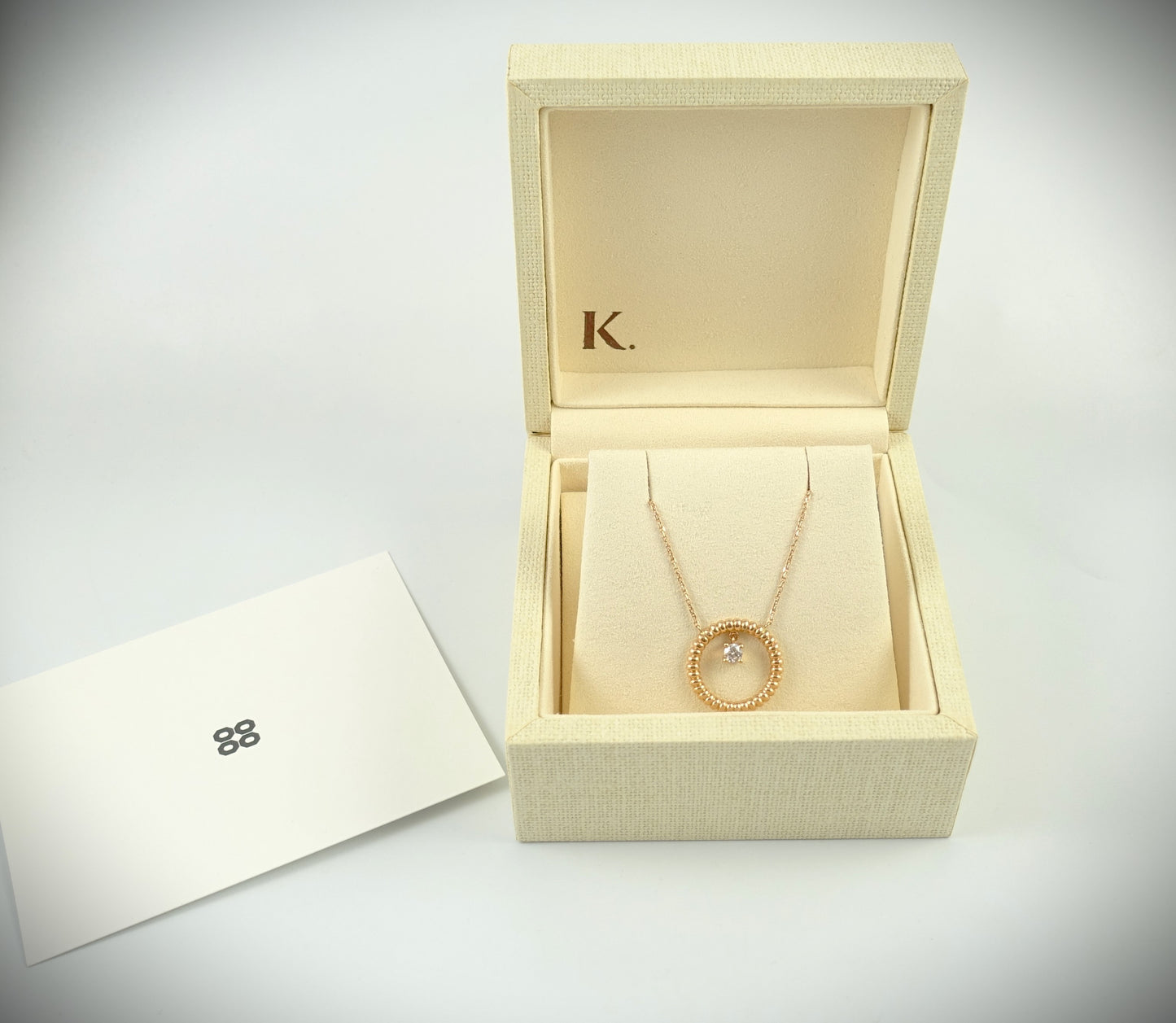 Korloff Kette 750 Roségold Brillant 0,25ct 46cm 6,88g Ref. RZPDPG/0-25