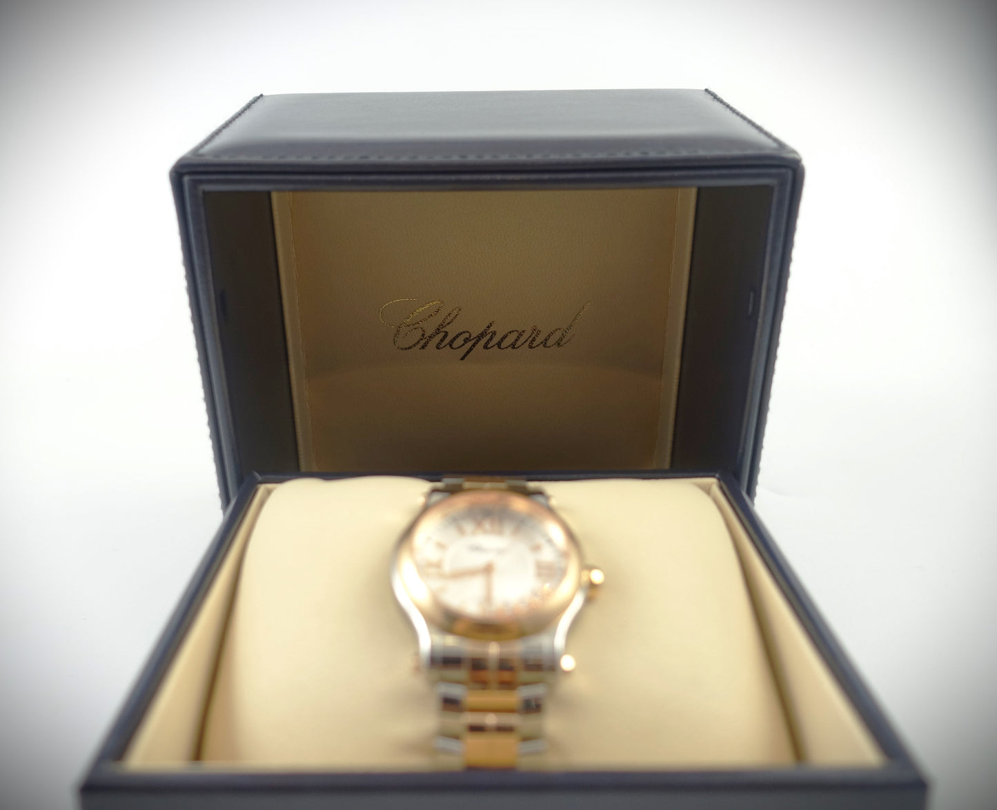 Chopard Happy Sport Automatik 30mm Roségold/Stahl Diamanten/Saphir 278573-6002