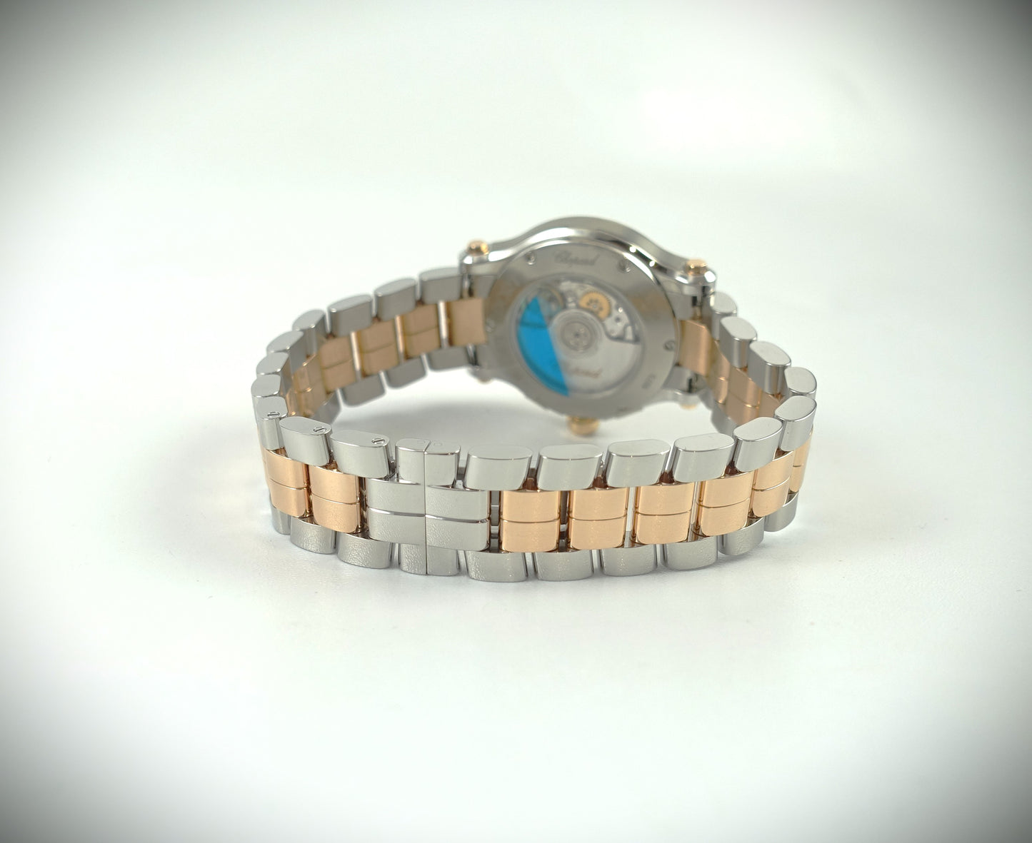 Chopard Happy Sport Automatik 30mm Roségold/Stahl Diamanten/Saphir 278573-6002