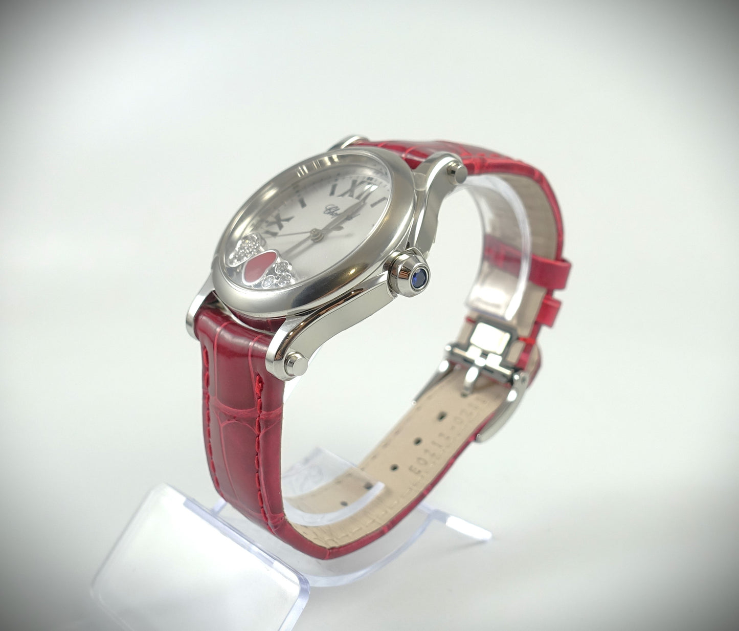 Chopard Happy Sport Quarz Uhr 36mm Edelstahl Diamanten/Saphir Ref. 278582-3005