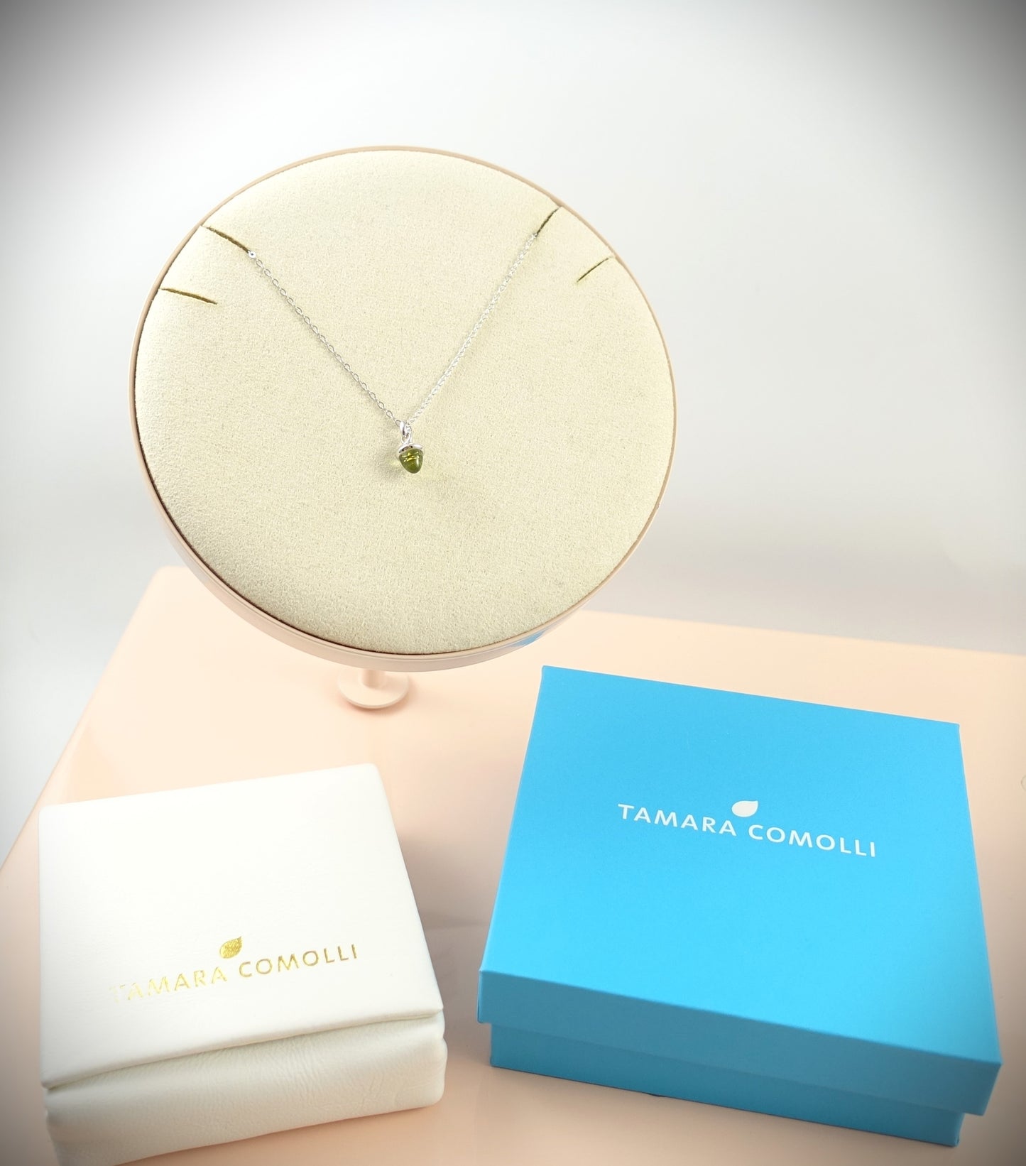 Tamara Comolli myMikado Halskette 750 Weißgold Peridot 1,05ct Ref. N-MM-Per-wg