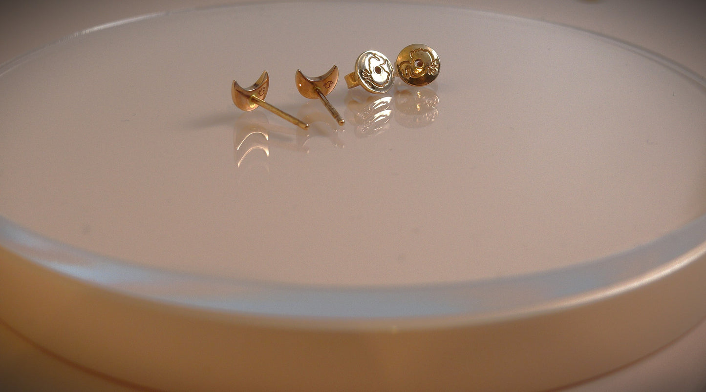 Dodo Ohrstecker 375 Roségold "MOON" Mini Ref. DHB6000