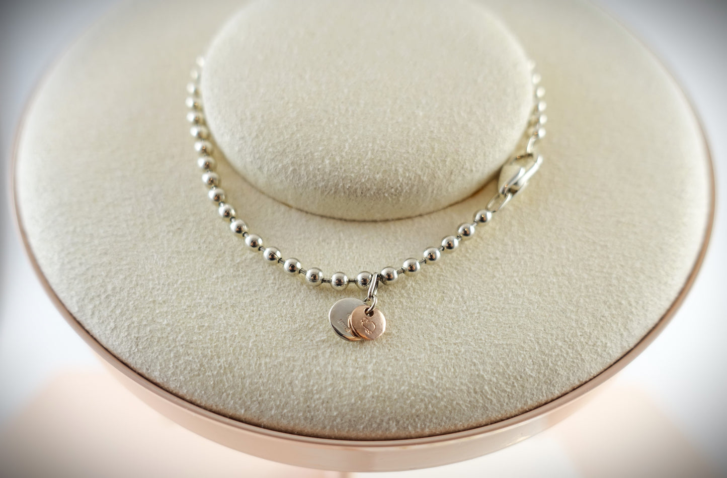 Dodo Armband Bollicine 925 Silber 375 Roségold Ref. DBB2001 17cm