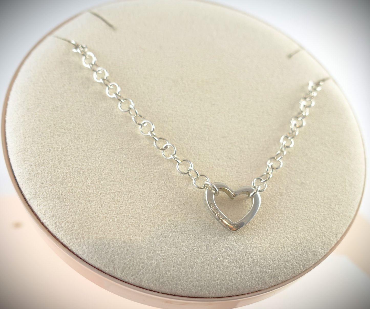 Dodo Kette 925 Silber 39cm Charm Herz Ref. DTCUT/A/G/K