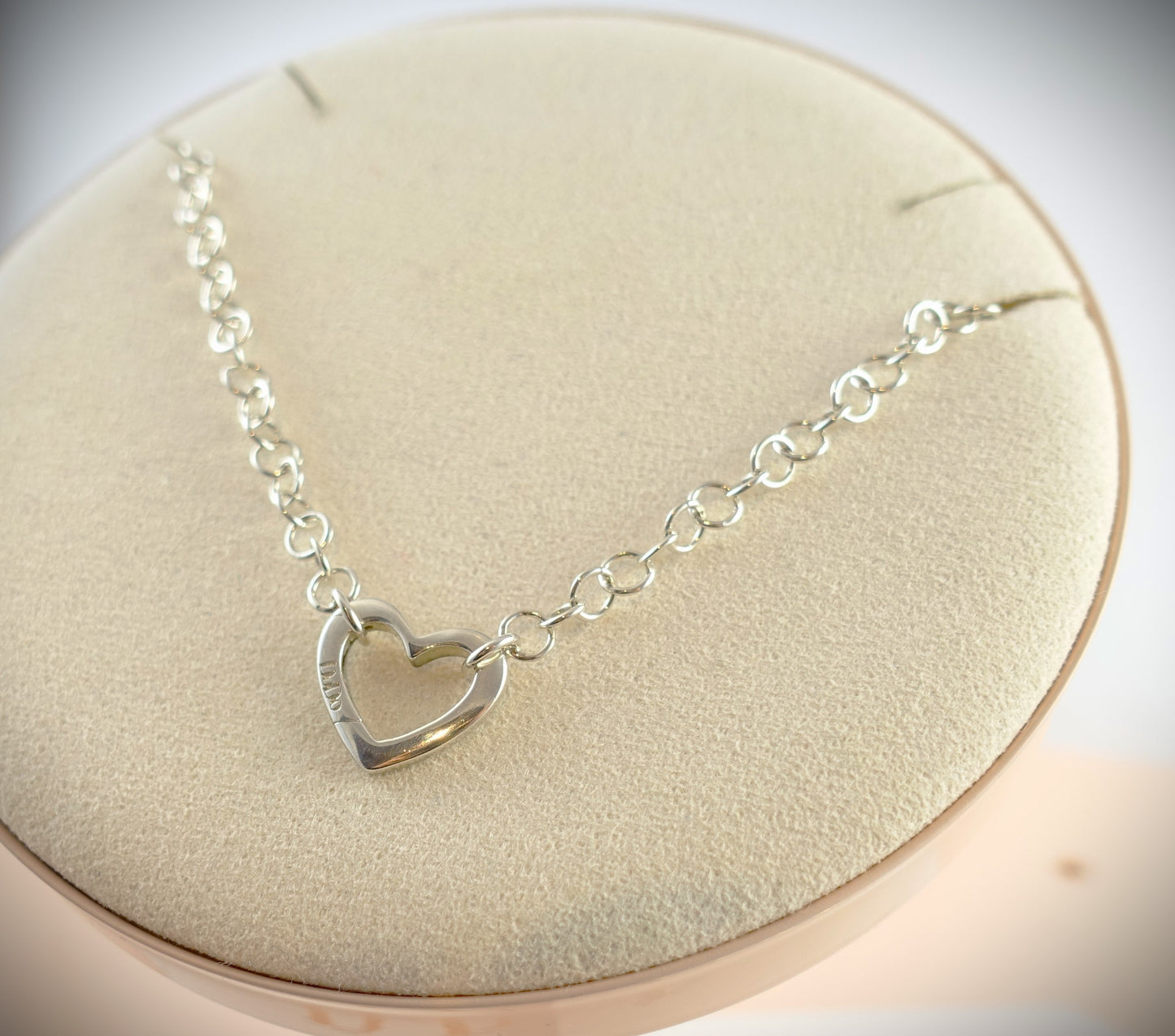 Dodo Kette 925 Silber 39cm Charm Herz Ref. DTCUT/A/G/K
