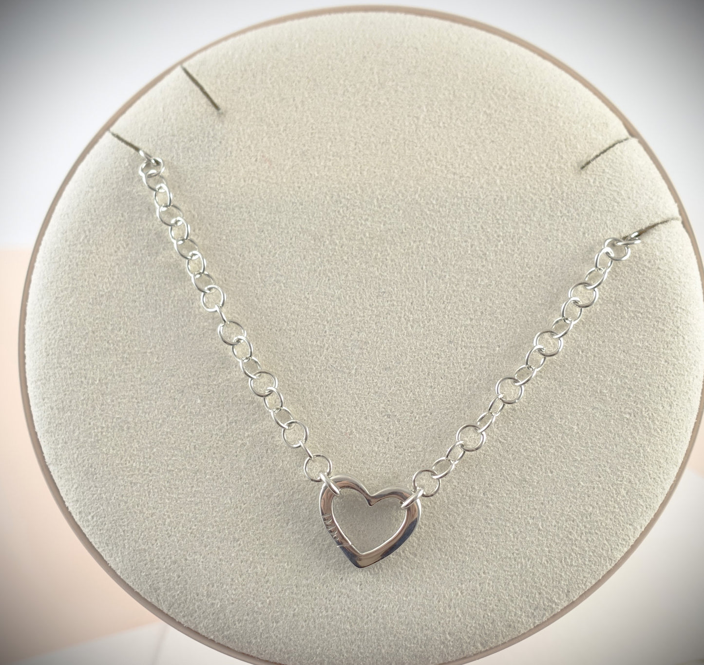 Dodo Kette 925 Silber 39cm Charm Herz Ref. DTCUT/A/G/K