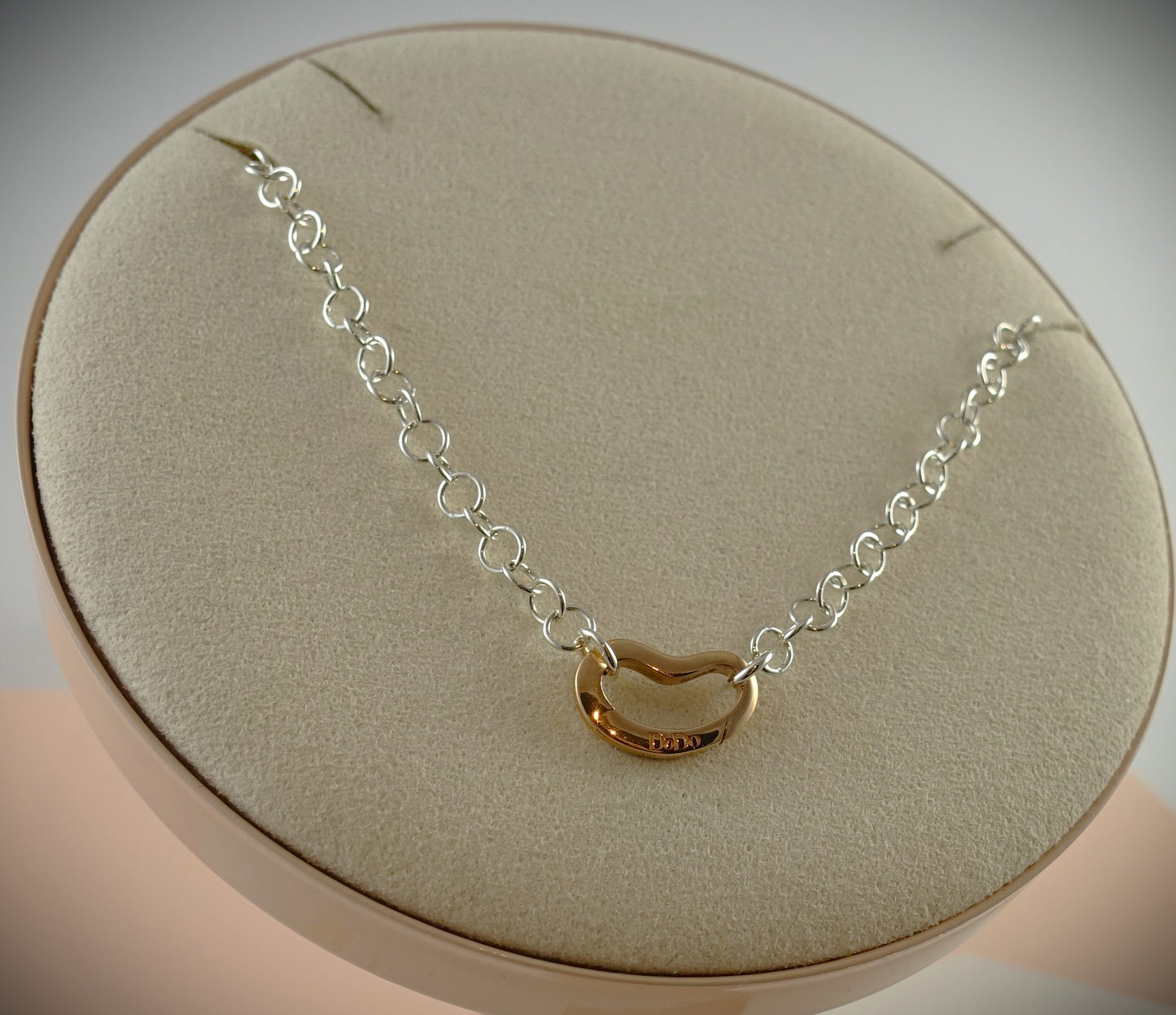Dodo Kette 925 Silber 39cm Charm 375 Roségold Ref. DTCUT/9/P/K