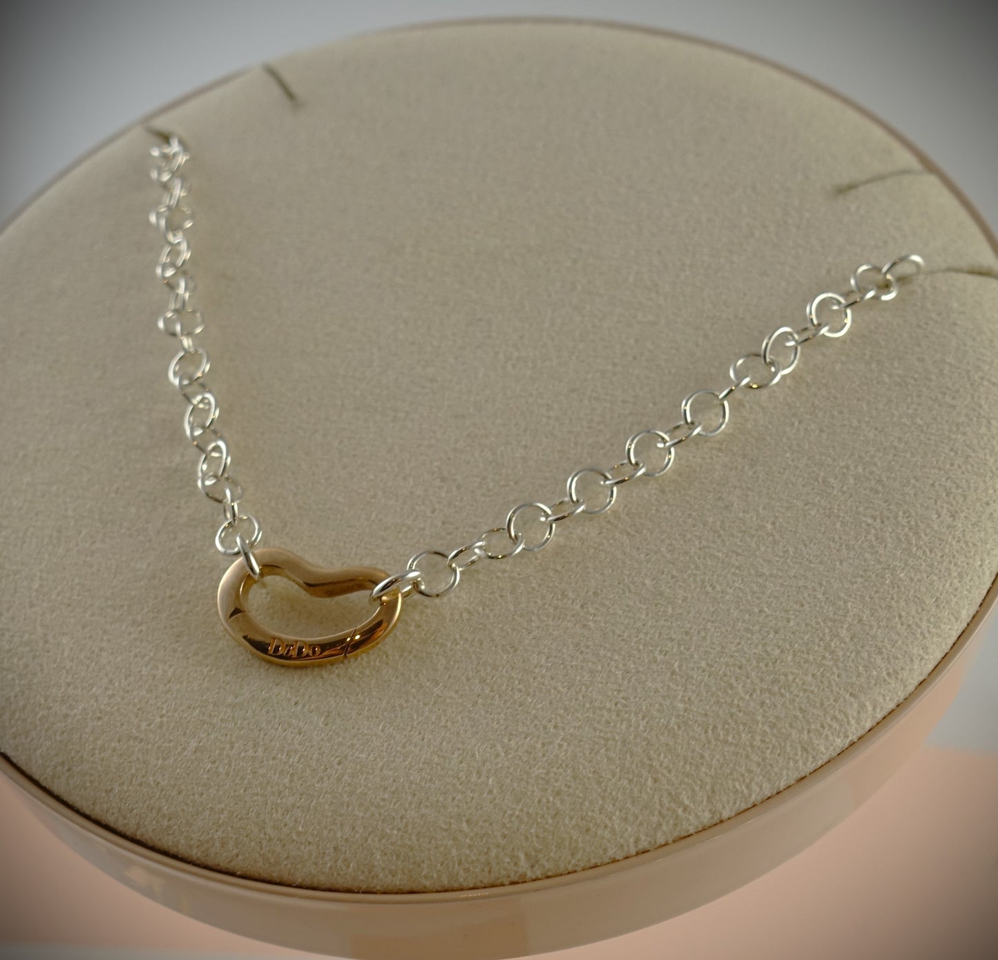 Dodo Kette 925 Silber 39cm Charm 375 Roségold Ref. DTCUT/9/P/K