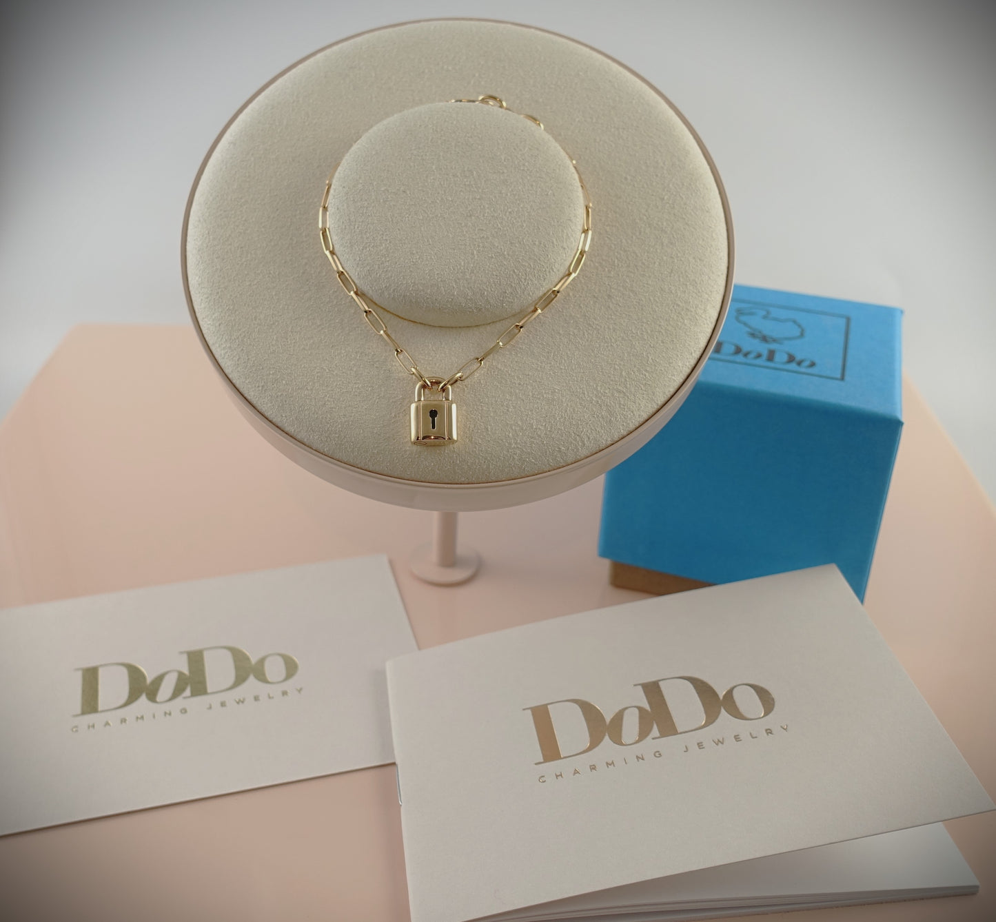 Dodo Armband "Lock" 750 Rosévergoldetes Silber L Ref. DBC2002