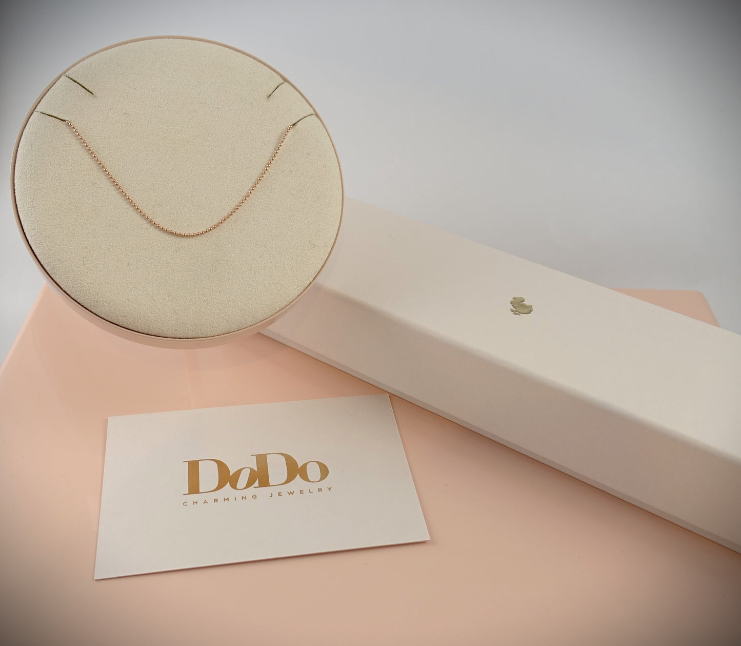 Dodo Kette Bollicine 375 Roségold 50cm Ref. DCB8003