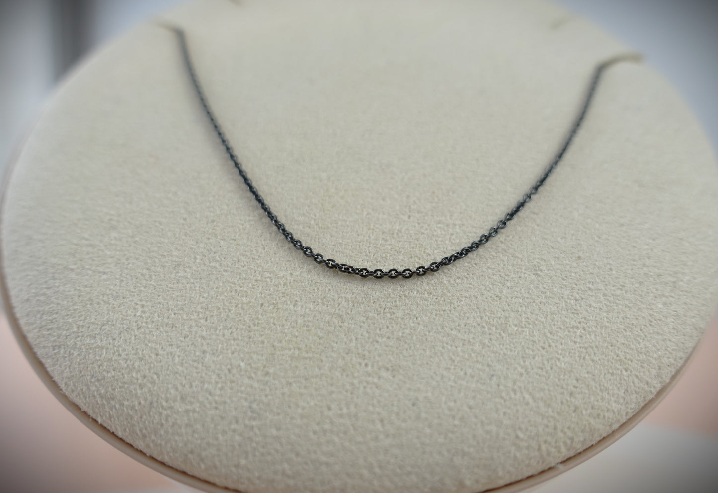 Dodo Kette 925 Silber PVD schwarz 45cm