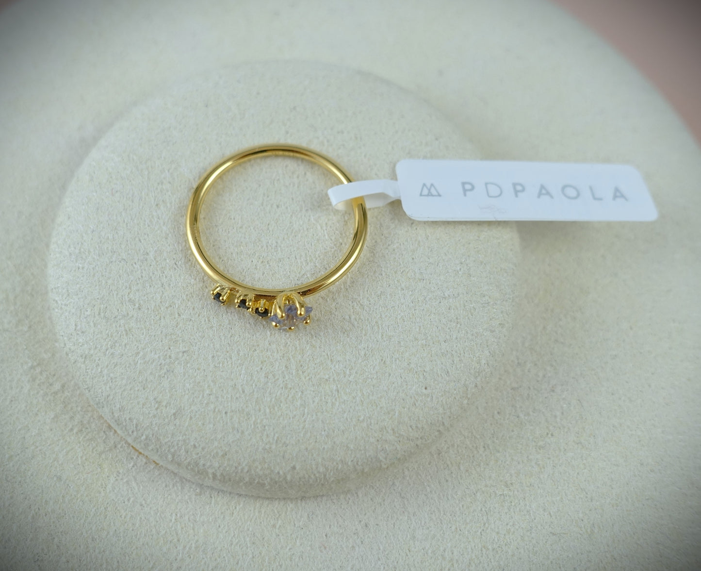 PD PAOLA Ring 925 Silber vergoldet Ringgröße 50 Ref. AN01-164-10