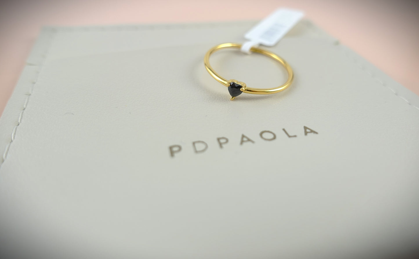 PD PAOLA Ring 925 Silber vergoldet Zirkonia RG 56 Ref. AN01-224-16
