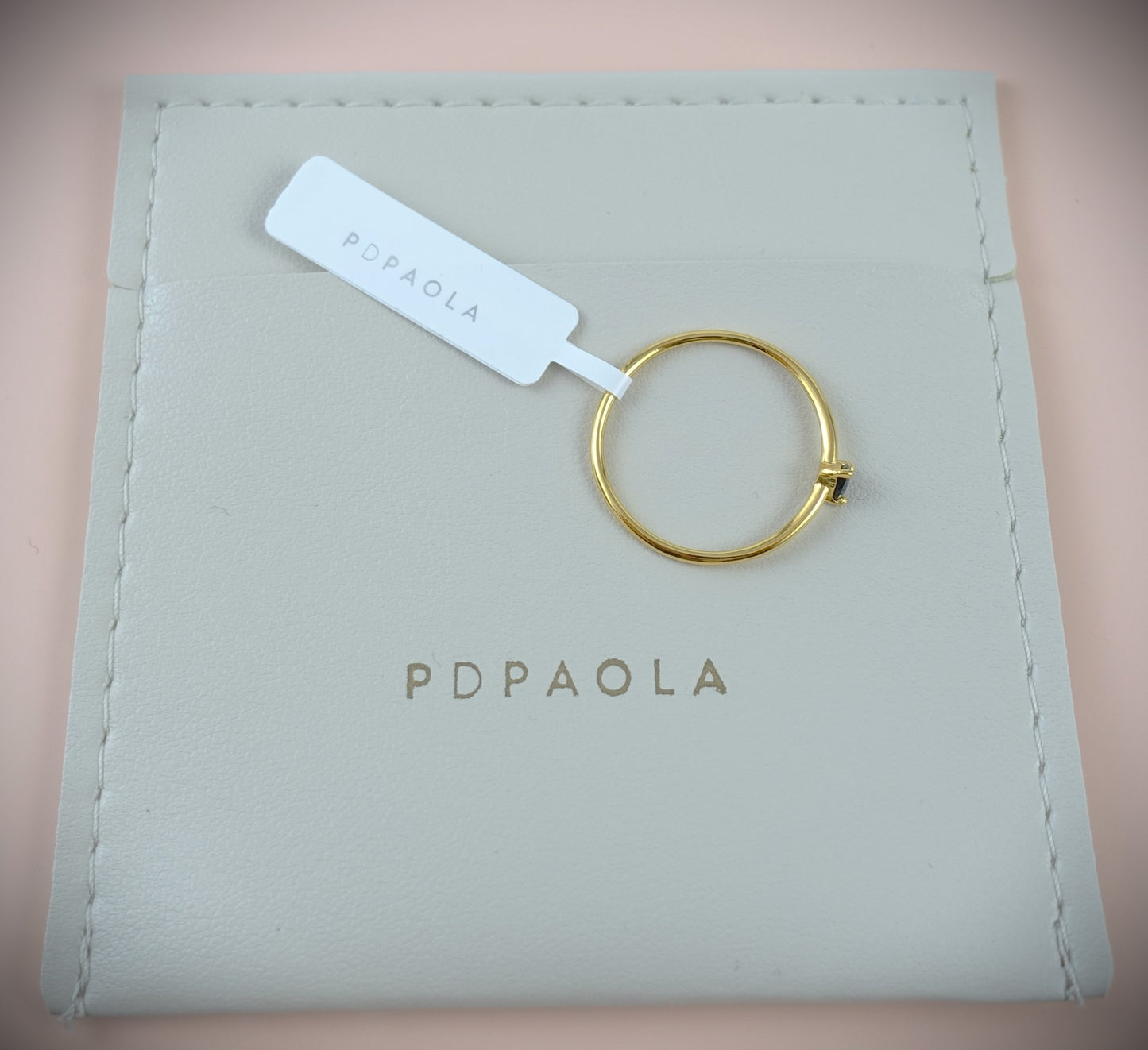 PD PAOLA Ring 925 Silber vergoldet Zirkonia RG 56 Ref. AN01-224-16