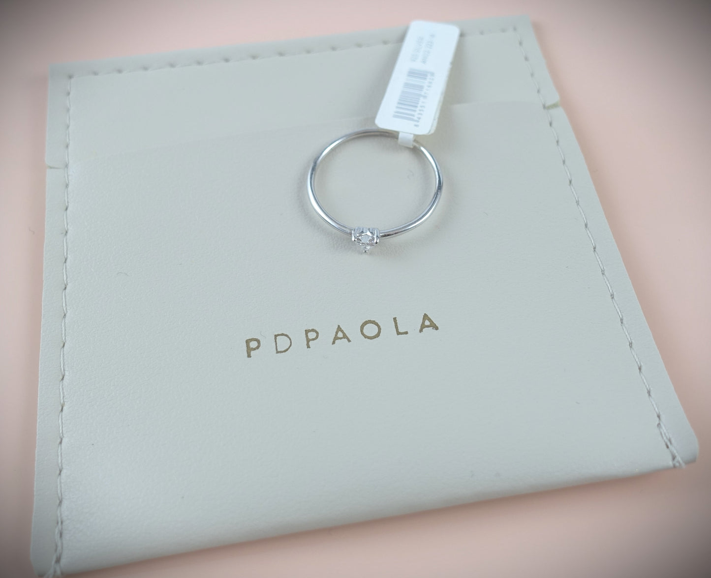 PD PAOLA Ring 925 Silber Zirkonia Herz RG 55 Ref. AN02-223-14