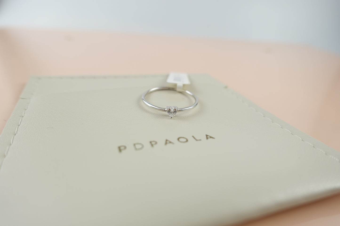 PD PAOLA Ring 925 Silber Zirkonia Herz RG 55 Ref. AN02-223-14