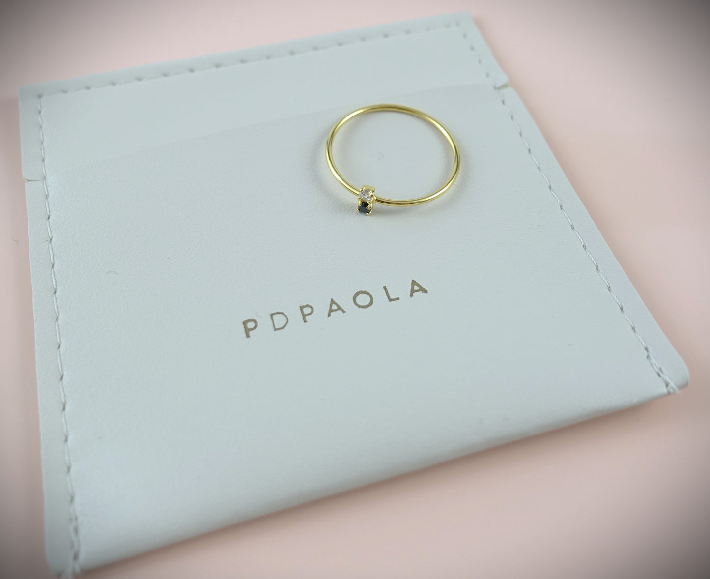 PD PAOLA Ring 925 Silber vergoldet Zirkonia RG 58 Ref. AN01-106-18