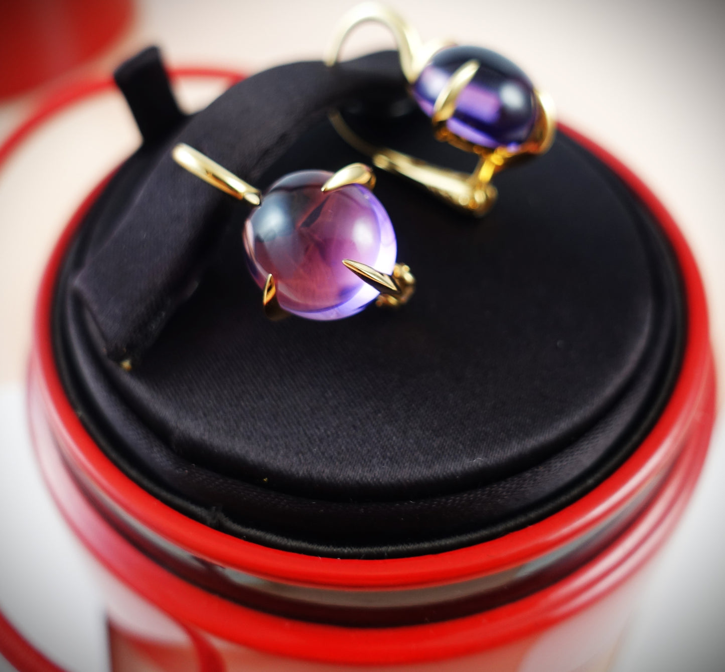 Pomellato Veleno Ohrringe Amethyst 750 Roségold Ref. O.B303/07/OI