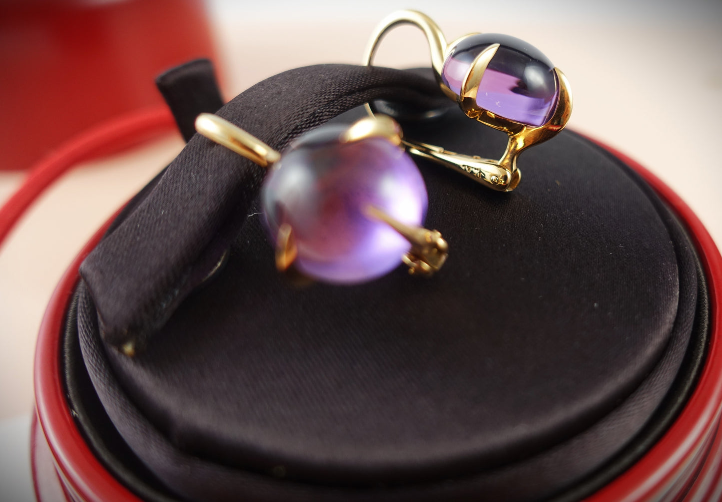 Pomellato Veleno Ohrringe Amethyst 750 Roségold Ref. O.B303/07/OI