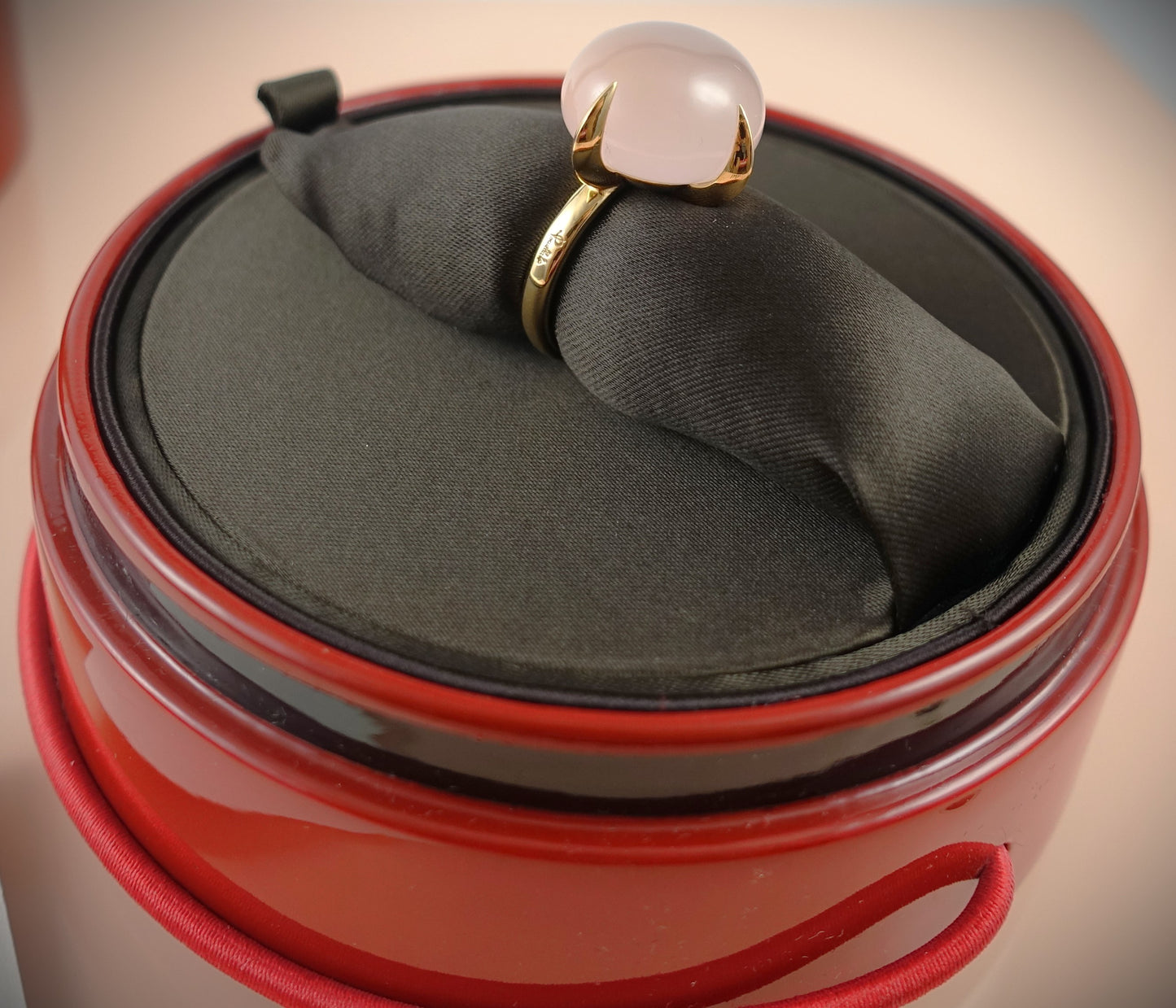 Pomellato Veleno Ring Rosenquarz 750 Roségold RG 54 Ref. A.B303/07/QR