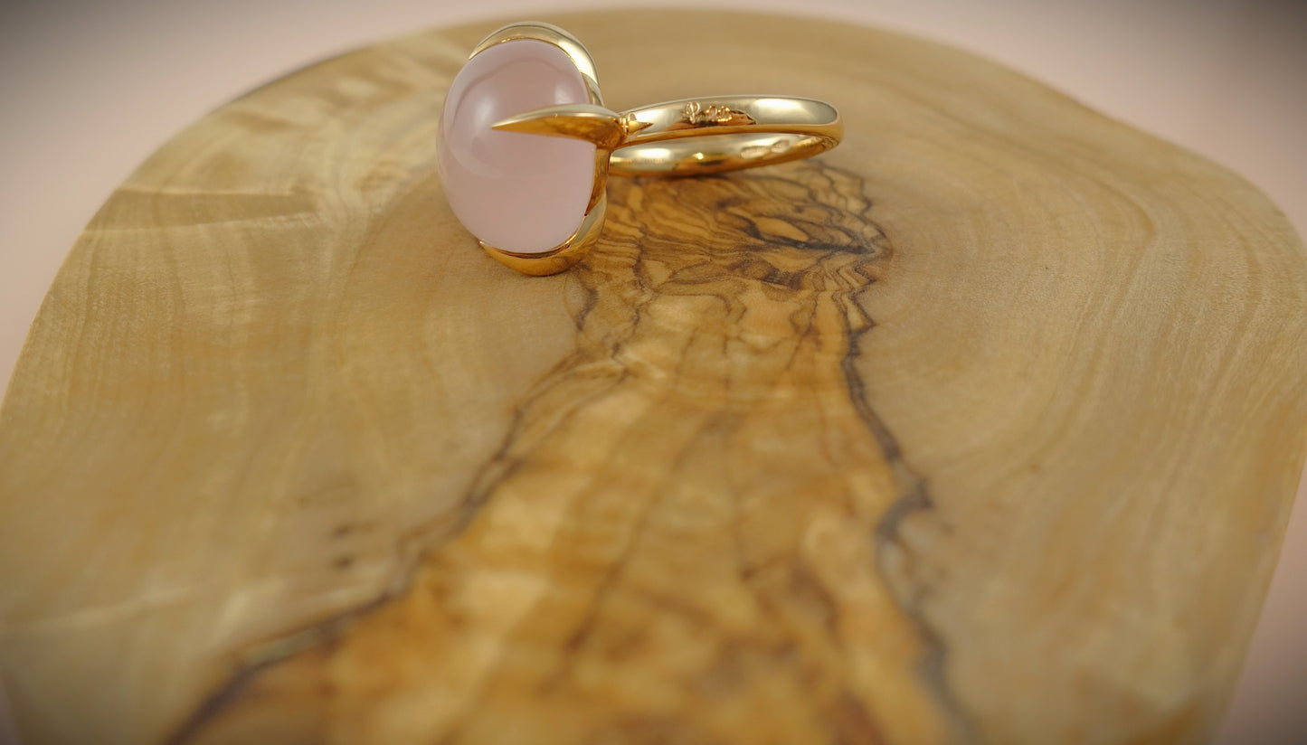 Pomellato Veleno Ring Rosenquarz 750 Roségold RG 54 Ref. A.B303/07/QR