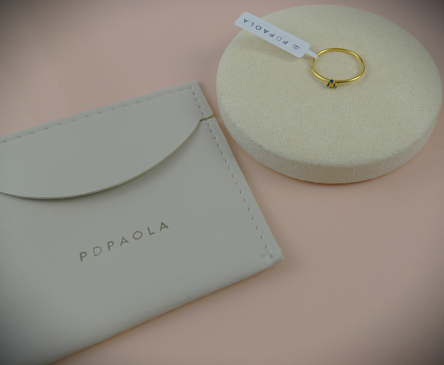 PD PAOLA Ring 925 Silber vergoldet Zirkonia RG 52 Ref. AN01-183-12