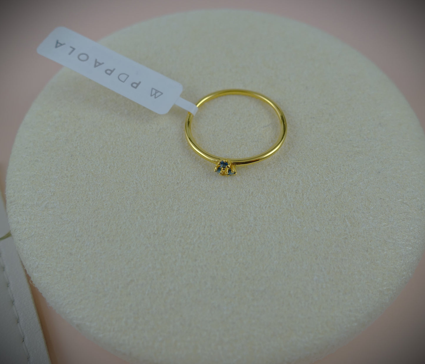 PD PAOLA Ring 925 Silber vergoldet Zirkonia RG 52 Ref. AN01-183-12