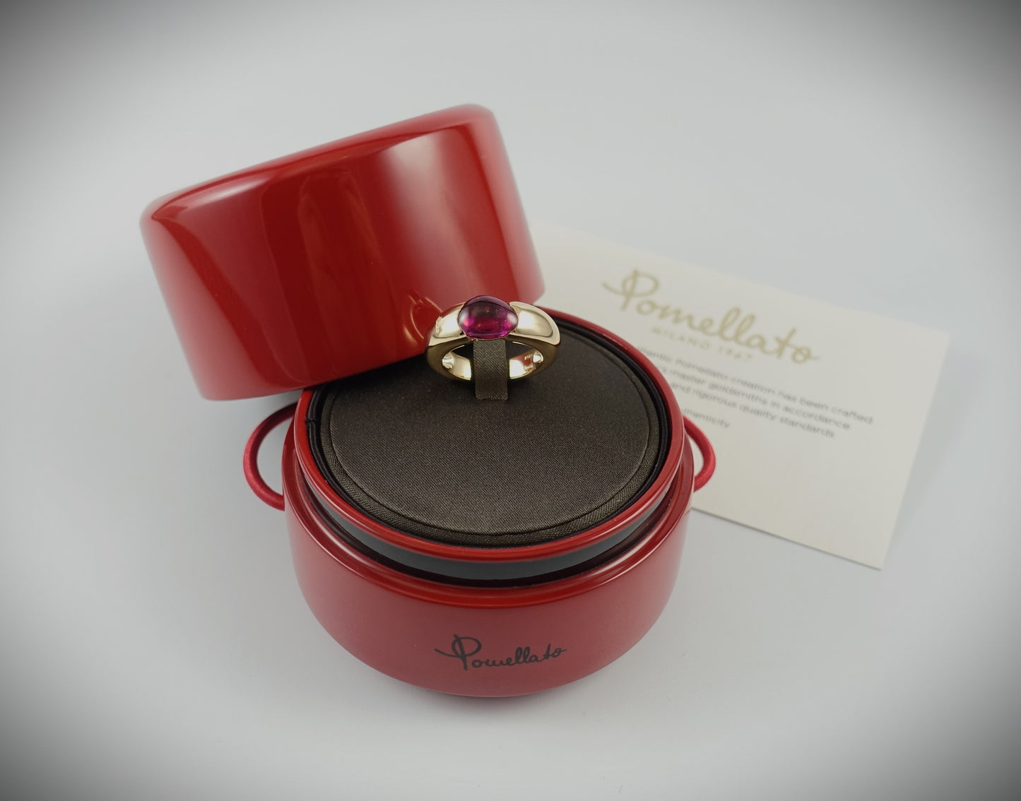 Pomellato Sassi Ring 750 Roségold Turmalin Ref.A.A306/O7/OT Box & Papiere