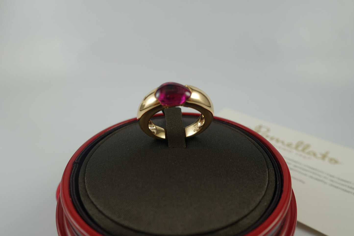 Pomellato Sassi Ring 750 Roségold Turmalin Ref.A.A306/O7/OT Box & Papiere